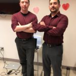 Dustin and Mike completely intentionally dressed as twins in the Reston office last month