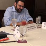 Mark Bogdansky with Auto Care Association texting his mdg account rep to share everything he’s learning at Sam Lippman’s AAR.