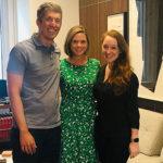 Kimberly (center) visiting the American Marketing Association’s MadMen room.