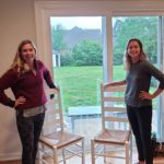 You’re not seeing double: mdg twins Hillary and Katie gave these chairs a face-lift.