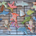 Megan celebrated Shark Week with ocean-themed cookies.