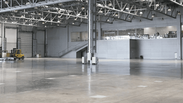 empty convention floor