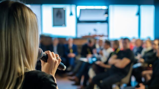 speaker at event