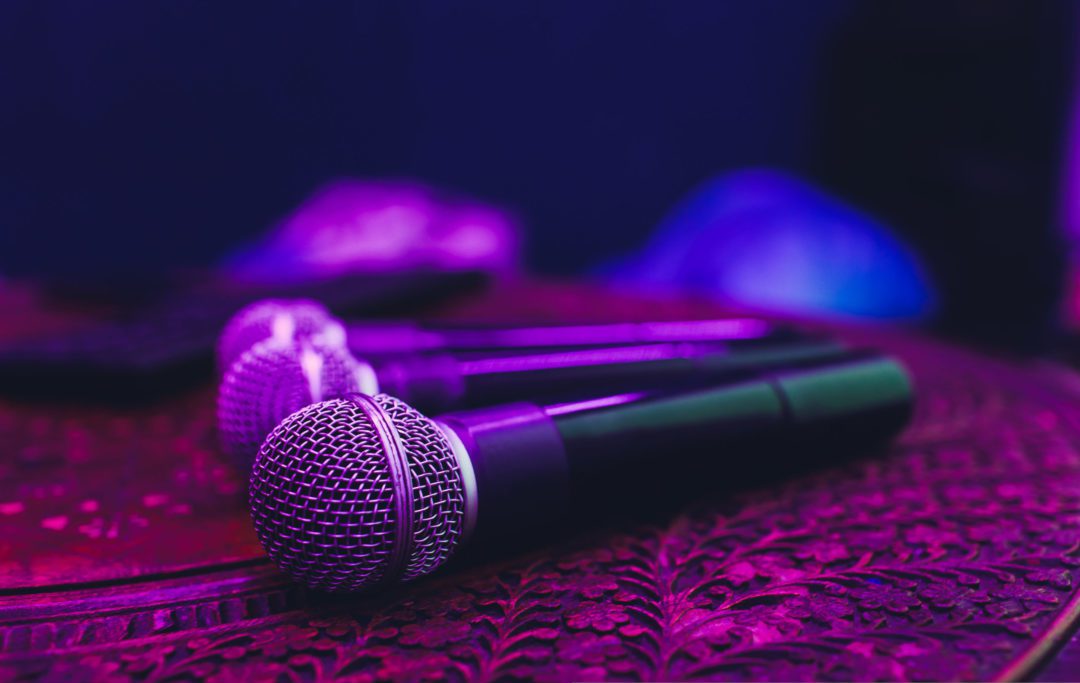 three microphones