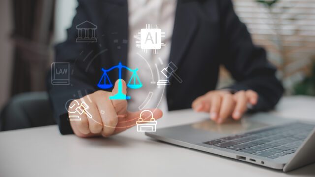 Browsing AI legislation on laptop.